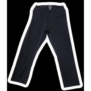 Simply Vera Vera Wang Pants Women's Sz M Black Crop Capri Pull On Stretch Cotton